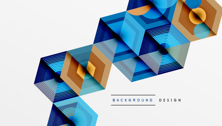 abstract geometric pattern hexagonal shapes vector image
