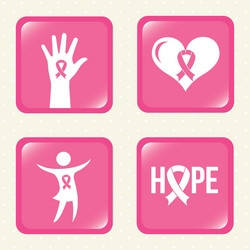 breast cancer design vector