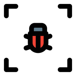 bug scanning software for system security vector image