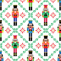 Christmas Nutcracker Pattern vector image