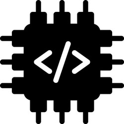 embedded programming vector image