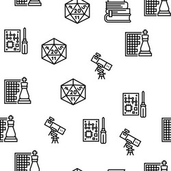 geek nerd and gamer seamless pattern vector image
