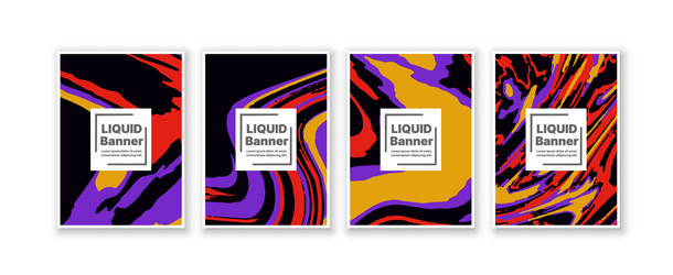 Abstract Flowing Liquid Background vector image