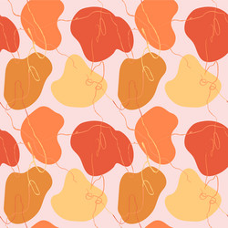 Seamless pattern with colorful hand draw abstract vector