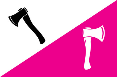 axe sharp blade tool in dark vector image