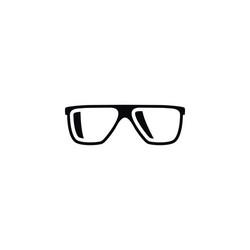 isolated geek icon eyeglasses element can vector image