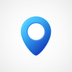 3D Map Pointer Markers vector image
