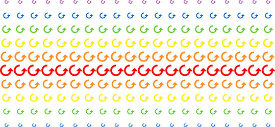 rotate shape halftone spectrum pattern vector image