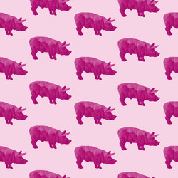 Triangular Pig Pattern vector image