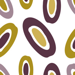 abstract circle blots seamless pattern isolated vector image