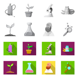 isolated object of and symbol collection vector image