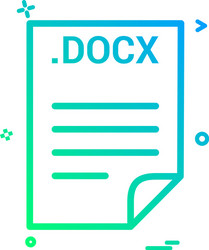 docx application download file files format icon vector image
