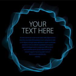 flowing smooth linear frame in a shape of circle vector image