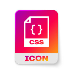 white css file document icon download button vector image
