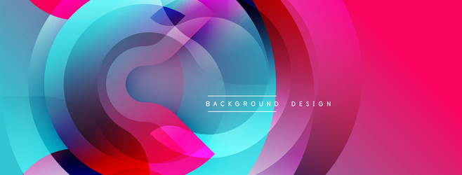 abstract colorful layers create dynamic circular vector image