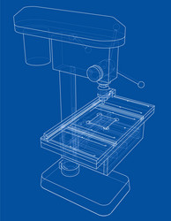 Drilling machine concept vector