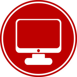 computer button vector image