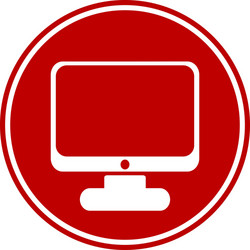 Computer button vector