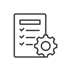 functionality icon in line design vector image