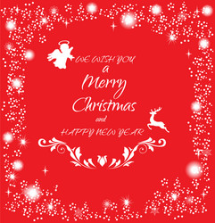 Holiday red christmas background Royalty Free Vector Image