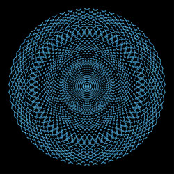 dotted halftone spiral pattern or texture vector image