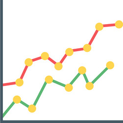 graph plot vector image
