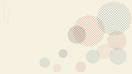 abstract art background with geometric pattern vector image