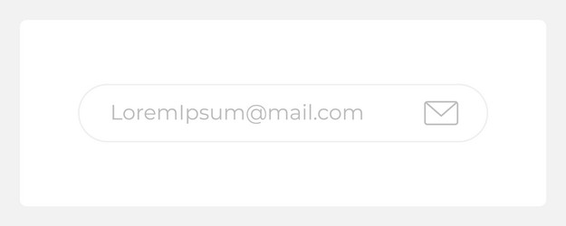 email input field ui element template vector