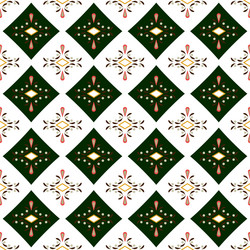 abstract diagonal seamless pattern of green square vector image
