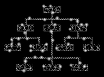 flare mesh 2d program tree with spots vector image