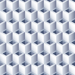geometric abstract background 3d cubes pattern vector image