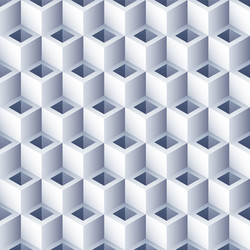 Geometric abstract background 3d cubes pattern vector