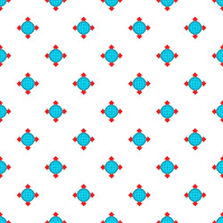 planet and pointers pattern cartoon style vector image