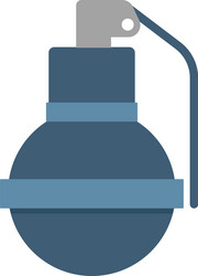 Hand grenade bomb explosion weapons Royalty Free Vector
