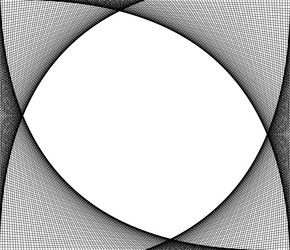 netting intersecting lines grid mesh corners vector image
