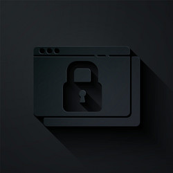 paper cut secure your site with https ssl icon vector image