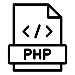 php icon design vector image