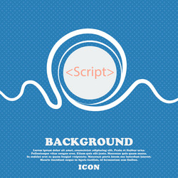 script sign icon javascript code symbol blue vector image