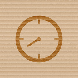 Timer icon symbol flat modern web design with long vector