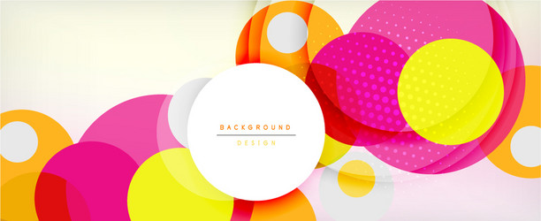 trendy simple circle abstract background dynamic vector image