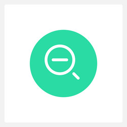 active zoom minus button ui element template vector image