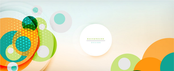 trendy simple circle abstract background dynamic vector image
