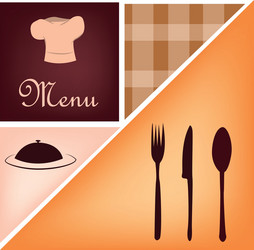 a colored background with text and lot menu vector image