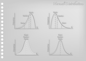 paper art collection of positve and negative distr vector image