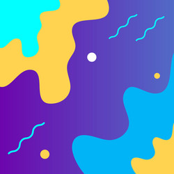 background template with abstract shapes and color vector image