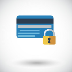 Credit card protection concept vector