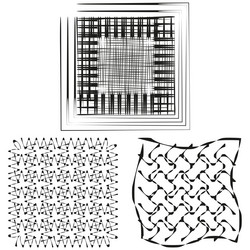 pattern shape set grid texture figure abstract vector image