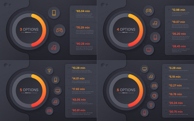 Presentation infographic structure chart Vector Image