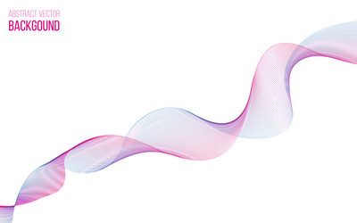 Abstract background with color wave design element vector