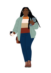 Curvy Black Girl Vector Images (over 1,100)